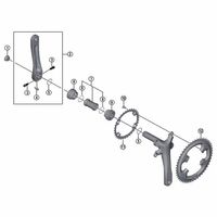 シマノ Y1RC98060 FCー4700 10S チェーンリング 52TーML (52X36T用) 1個（直送品）