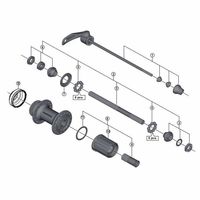 シマノ Y31H98040 FHーM4050 フリー組W/ボルト 1個（直送品）