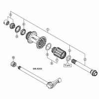 シマノ Y3TL98050 FHーM678 フリーホイールユニット 1個（直送品）