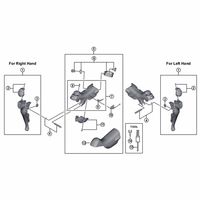 シマノ Y02L98010 STー4700 メインレバークミ 右 1個（直送品）