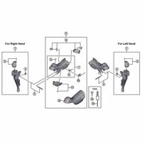 シマノ Y02L98040 STー4700 ブラケットクミ 右 1個（直送品）