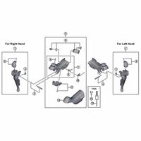 シマノ Y02M98040 STー4700 ブラケットクミ 左 1個（直送品）
