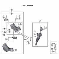 シマノ Y02N98010 STー4703 メインレバークミ 左 1個（直送品）