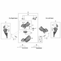 シマノ Y0DL98030 STーR8000 ブラケット組 左 1個（直送品）