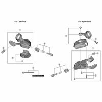 シマノ Y0GU98010 SLーM8100 シフティングレバーユニット(左用) 1個（直送品）