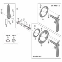 シマノ Y0JP98020 FCーRX810 チェーンリング 42T 1個（直送品）