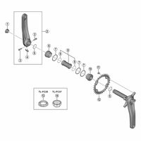 シマノ Y0K434000 FCーMT610 チェーンリング 34T 1個（直送品）