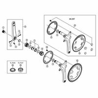シマノ Y1P498040 左クランク 175mm FCー6800用 1個（直送品）