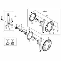 シマノ Y1P498090 FCー6800 ギア固定ボルト/ナットユニット 1個（直送品）