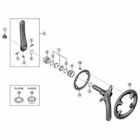 シマノ Y1PH98090 FCー5800 チェーンリング 50TーMA ブラック 1個（直送品）