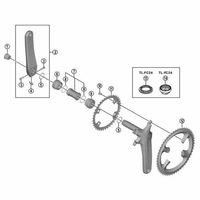 シマノ Y1VP42000 チェーンリング 42TーMX (55×42/54×42)FCR9100用 1個（直送品）