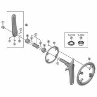 シマノ Y1VP98090 左クランク 172.5mm FCーR9100用 1個（直送品）
