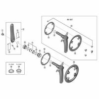 シマノ Y1W898040 チェーンリング 53TーMW (53X39T) FCーR8000用 1個（直送品）