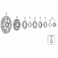 シマノ Y1YR98050 ギアユニット (26ー30ー34T) bjグループ用 (6アーム) 1個（直送品）