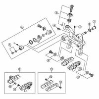 シマノ Y8L298050 R55C4 (BR9000) カートリッジタイプブレーキシューセット 1ペア（直送品）