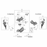 シマノ Y8YZ98010 9000 ポリマーコーティングブレーキケーブルセット ブラック 1セット（直送品）