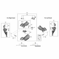 シマノ Y8ZH98020STーR7000左メインレバー組シルバー Y8ZH98020 1個（直送品）