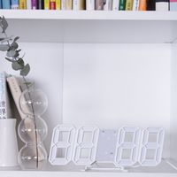 シンシア LEDデジタルクロック セグロック2 ホワイト RSG2-WH 1台