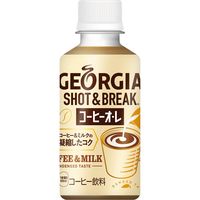 【コーヒー】　ジョージア ショット＆ブレイク コーヒーオ・レ 195ml 1箱（30本入）