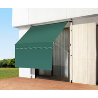 ファミリー・ライフ 日よけスクリーン&ブラインド すだれ付き 200cm幅 グリーン 0399910 1個