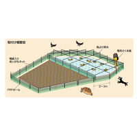 末松電子製作所 あいがもネットW型 1.5m×50m【大型】 No.741 1式（直送品）