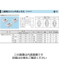外山電気 M260(ホワイト)B型1個用SWBOX35型 M260 1個（直送品）