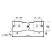 ネグロス電工 上下自在継ぎ金具 ノンボンド SSRFG1NB 1個（直送品）