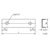 ネグロス電工 アルミ 底板カバークランプ 15ACVCB80 1袋(1個)（直送品）