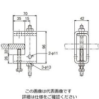 ネグロス電工 吊り金具 ステンレス SHB50P 1個（直送品）