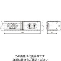 ネグロス電工 開口上下向き違い継金具 DGURD2 1個（直送品）
