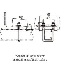 ネグロス電工 形鋼用交差支持金具 DH1CL19 1個（直送品）