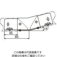 ネグロス電工 エルボ(15°) 標準色塗装 PDI215 1個（直送品）