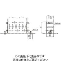 ネグロス電工 盤取付金具 WRU1 1対（直送品）