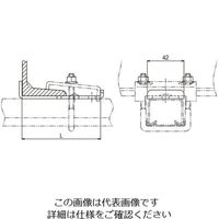 ネグロス電工 交差支持金具用ズレ防止金具 DH1R7075 1個（直送品）