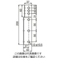 ネグロス電工 マルチ金具ノンボンドタイプ QRM2 1対（直送品）