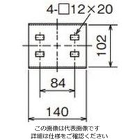 ネグロス電工 直線継ぎ金具 標準色塗装 PDPSG100 1個（直送品）
