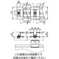 ネグロス電工 軽量床板材固定金具 SDPSF1W 1個（直送品）