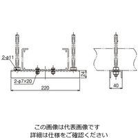 ネグロス電工 吊りサポート NPR15MB 1本（直送品）