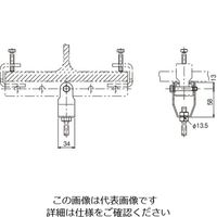 ネグロス電工 長穴付きダクター用吊り金具 BHD1W4 1個（直送品）