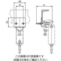 ネグロス電工 HB50用補強金具 溶融亜鉛 ZHB50RC125 1個（直送品）