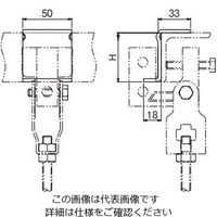 ネグロス電工 HB用 補強金具 溶融亜鉛 ZHBS50A 1個（直送品）