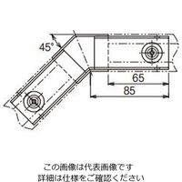 ネグロス電工 エルボ(45°) 標準色塗装 PDL245 1個（直送品）