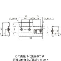 ネグロス電工 段違い継ぎ金具 SQRD1R 1個（直送品）