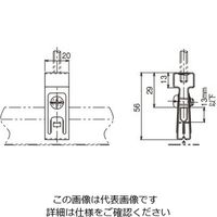 ネグロス電工 Tバー吊り金具 4ACS 1個（直送品）