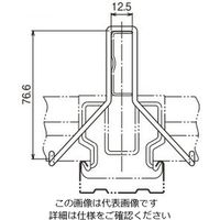 ネグロス電工 軽みぞ形鋼交差金具 U38D 1箱(50個)（直送品）