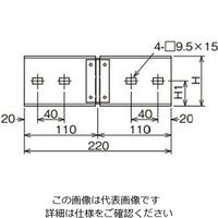 ネグロス電工 水平自在継ぎ金具 10ARBG1 1個（直送品）