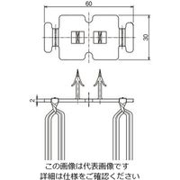 ネグロス電工 断熱材用ケーブル保持具 ACS2 1箱(20個)（直送品）