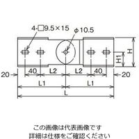 ネグロス電工 上下自在継ぎ金具 10ARFG1 1個（直送品）