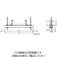 ネグロス電工 短尺ダクター 溶融亜鉛めっき ZD1T60 1本（直送品）