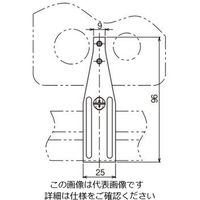 ネグロス電工 ボックス支持金具 軽溝形鋼用 T38B 1箱(20個)（直送品）